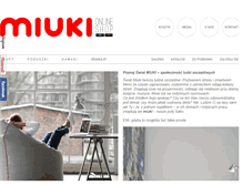 Tablet Screenshot of miuki.pl